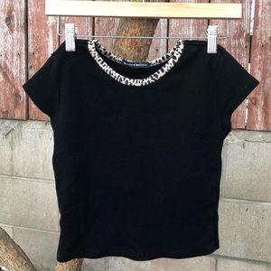 COPY - COPY - Black short sleeve with cheetah pri…